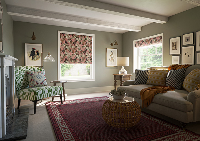 Nicobar, Blush - Motorised Roman Blind - Image 6